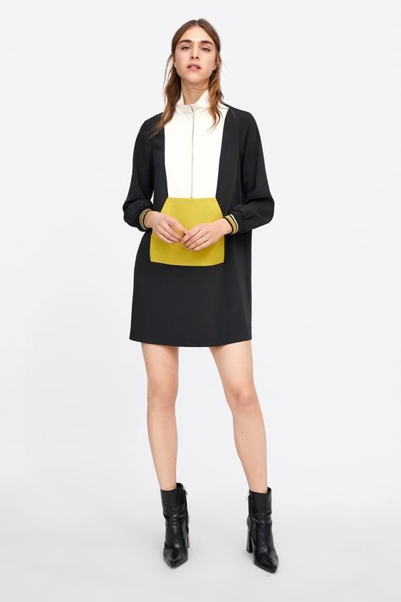 Zara color blocking dress