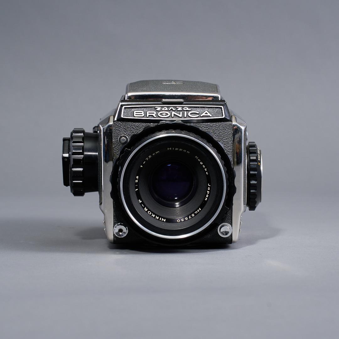 ZENZA BRONICA S2 後期版+ Nikkor PC 75mm f2.8 / 手柄/ 90度取景器