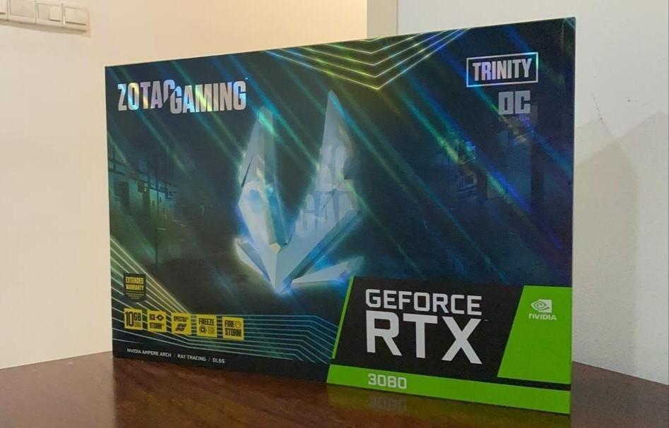 [1 Fan Faulty] Zotac GeForce RTX 3080 Trinity