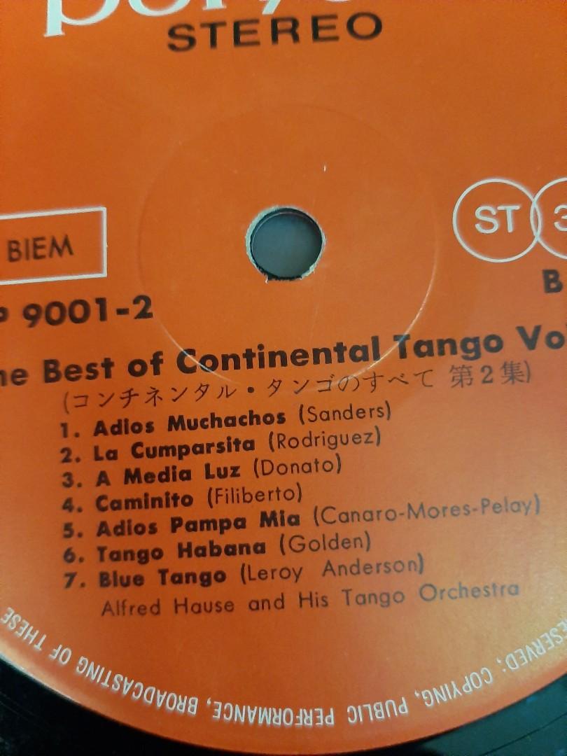 LPレコード二枚組  コンチネンタル・タンゴのすべて アルフレッド・ハウス