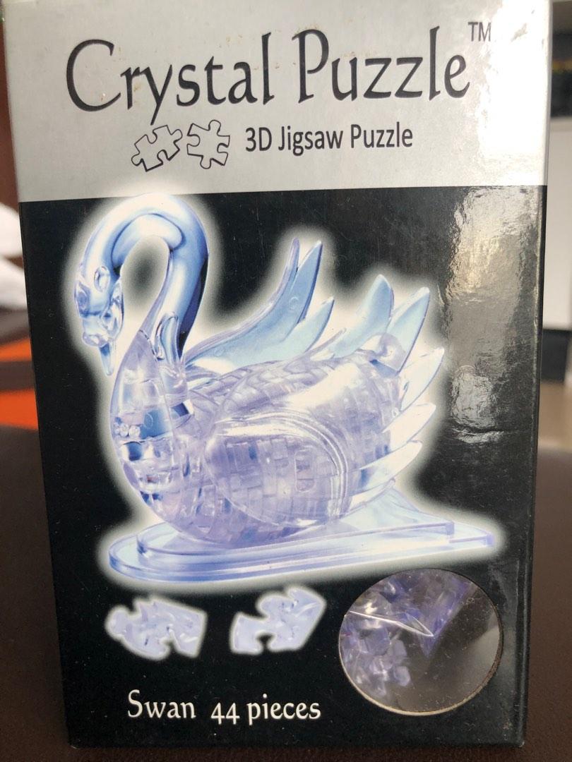 3D Crystal puzzle Swan, Hobbies & Toys, Toys & Games on Carousell