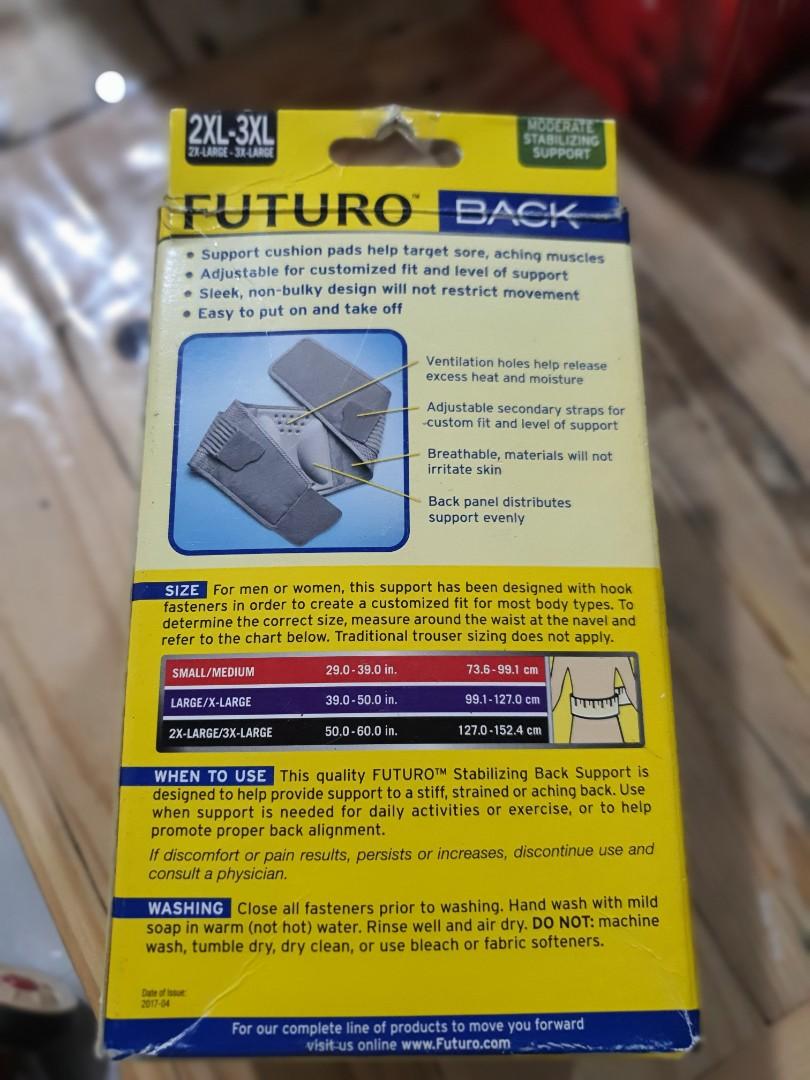3M Futuro stabilizing back support, Health & Nutrition, Medical