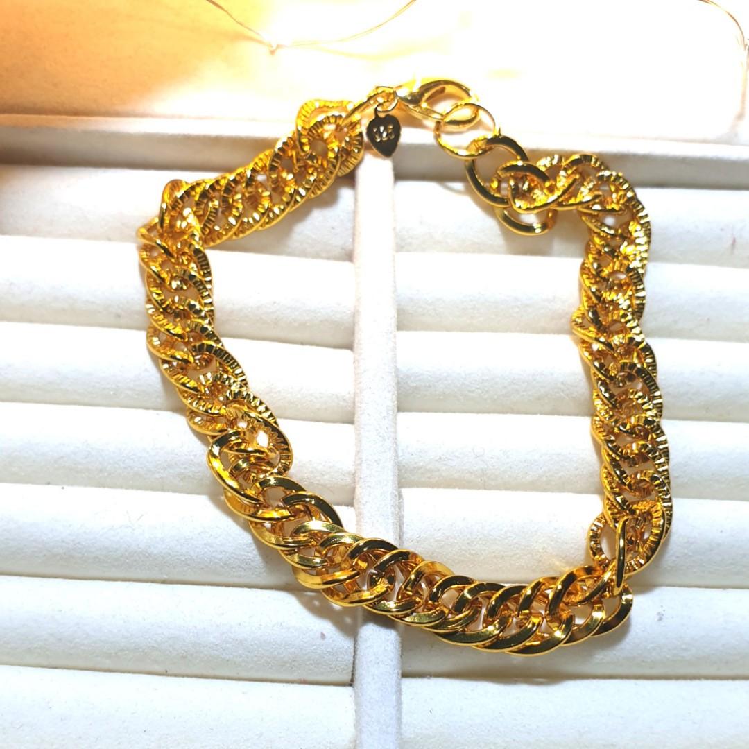 Gold bracelet new arrivals mens 24k