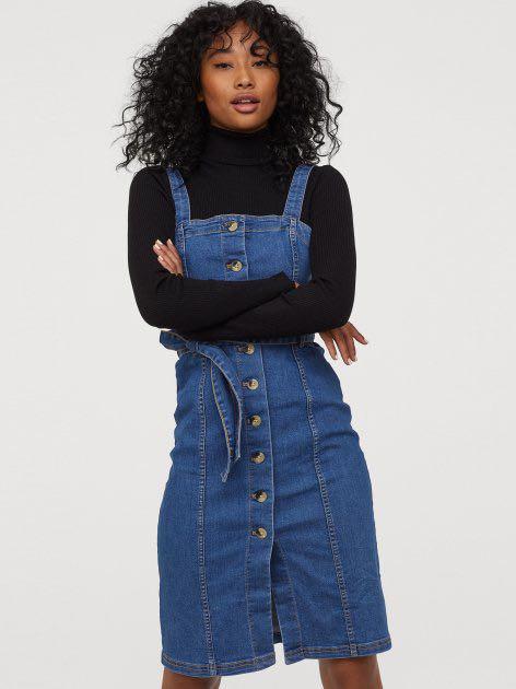 Amazon.com: Spanye Women Denim Dresses Overalls Casual Jean Pinafore  Jumpsuit With Pockets (Light Blue XL) : Clothing, Shoes & Jewelry