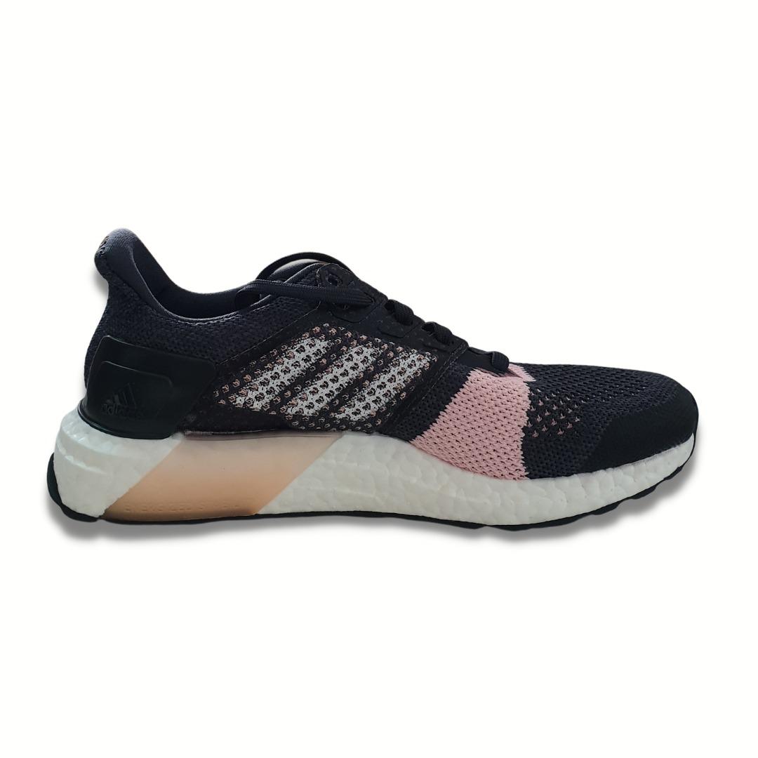 Adidas ultra boost st womens running shoes black  grey top