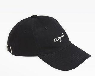 (全新)agnès b. 繡棒球帽