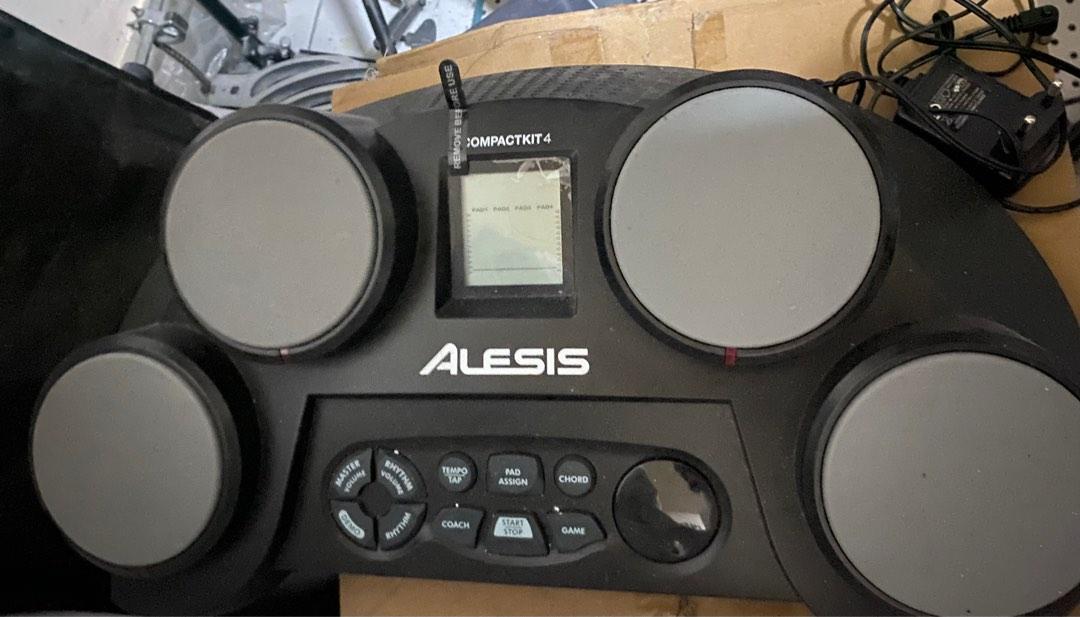 Alesis CompactKit 4 Portable Tabletop Electronic Drum Kit, Hobbies