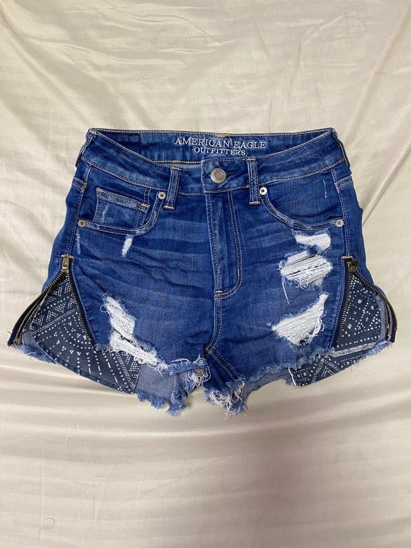 American eagle hi rise shortie super stretch sale