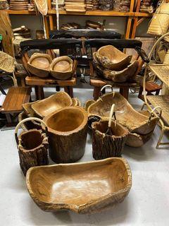 Antique Molave driftwood bowls