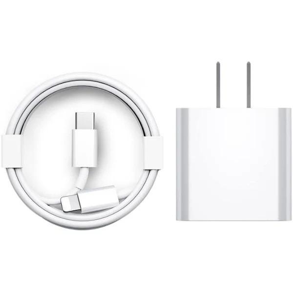 Apple 原廠充電組充電器20W iPhone iPad 適用充電座+Lightning傳輸線一