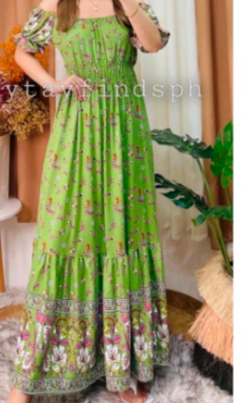 Apple green maxi dress sales