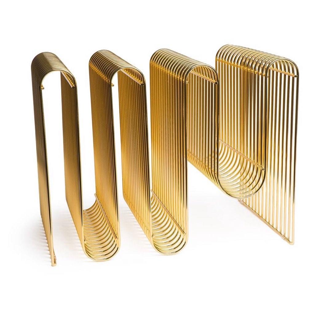 AYTM Gold Magazine Rack, Furniture & Home Living, Home Decor, Other ...