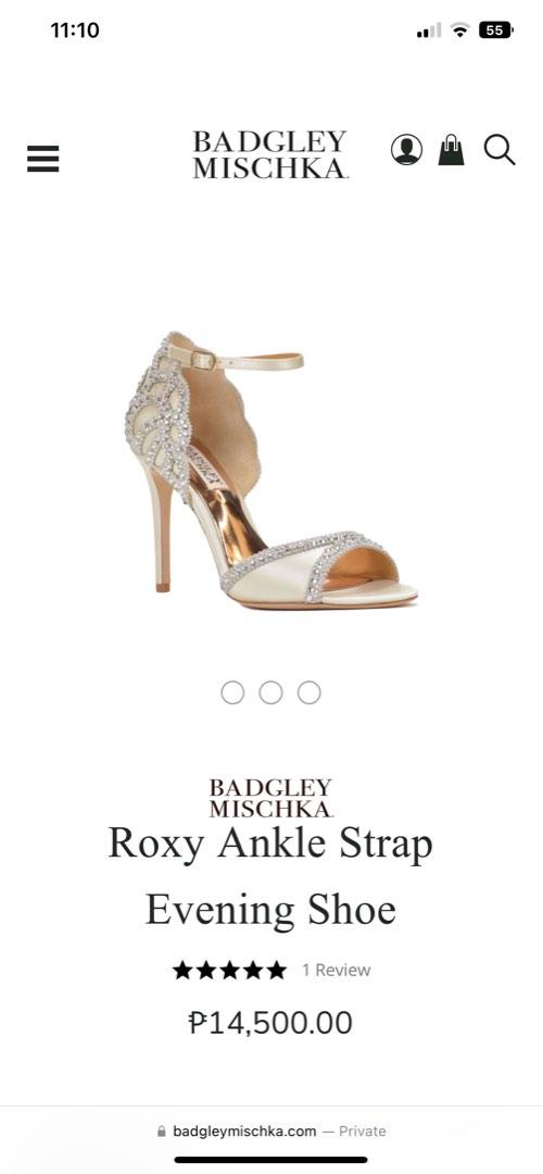 Roxy ankle strap evening shoe top