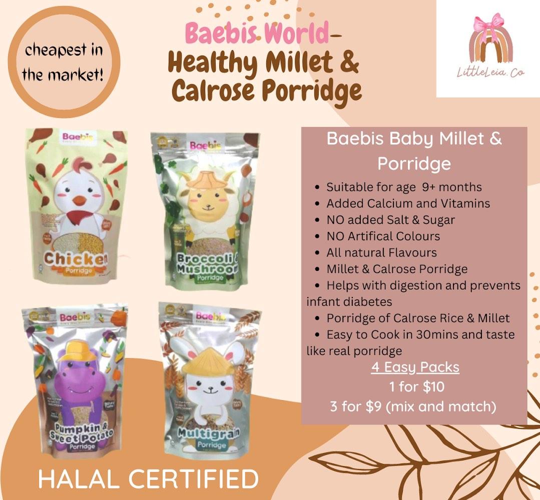 Baebis World Millet & Jap Rice Porridge, Babies & Kids, Nursing