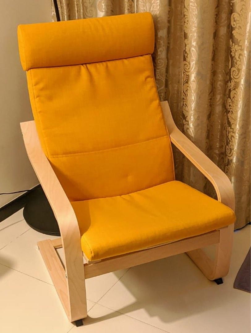 Yellow sales poang chair