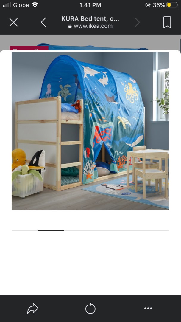 Bed tent dinosaur from ikea, Babies & Kids, Baby Nursery & Kids