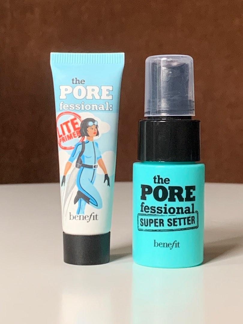 Benefit POREfessional Lite Primer Mini 7.5ml + Super Setter Makeup