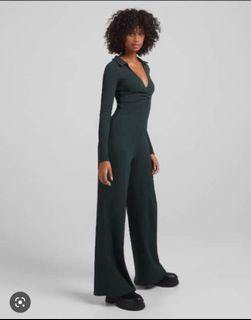 BERSHKA Green Jumpsuit