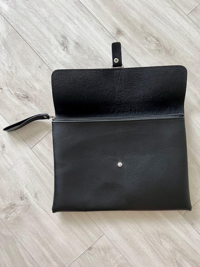 Black Clutch Bag (A4 size), Men's Fashion, Bags, Briefcases on Carousell