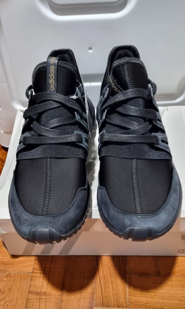 BN Adidas Men Shoes MI Tubular Radial Black Sneakers US10.5