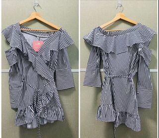 BNWT LBR Asymmetrical Wrap Top