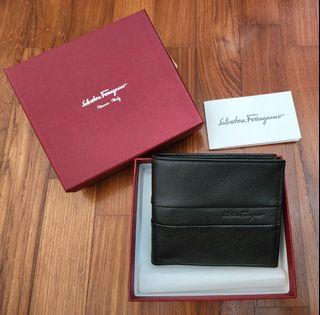 Brand New Authentic Salvatore Ferragamo Men's black wallet
