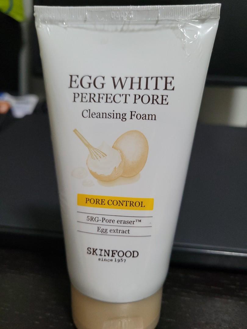 [Brand New!] SKINFOOD Egg white cleansing foam, Beauty & Personal Care