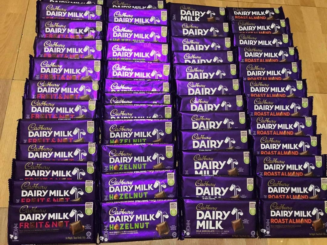 Cadbury Dairy Milk Bars ONHAND, Food & Drinks, Other Food & Drinks on