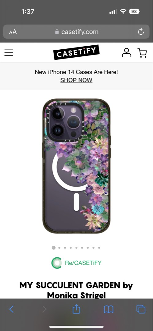 Coque Casetify Pour IPhone 14 Pro - Modèle 'Hong Kong Treasure Box' Rose - Ouverte Jamais Utilisée - Protection 360°