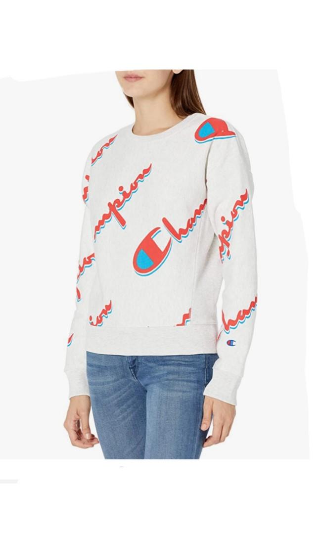 Champion reverse weave aop script crew new arrivals