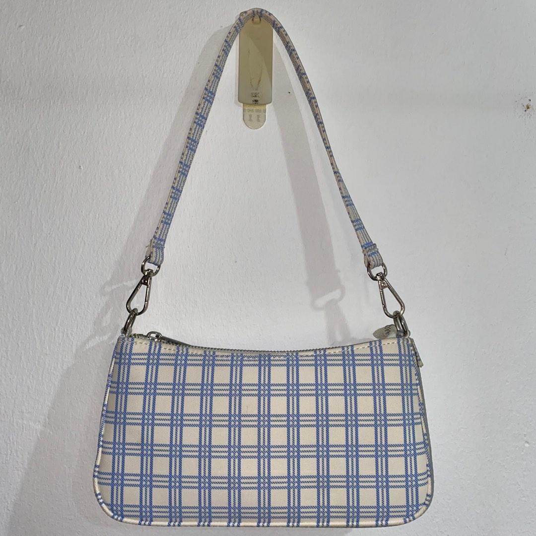 Checkered baguette bag best sale