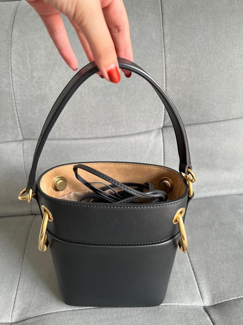 Chloé roy mini online leather bucket bag