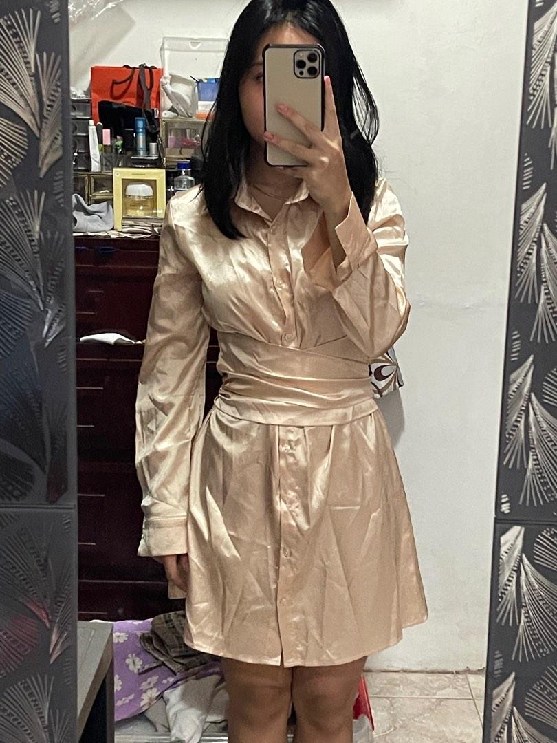CIDER Satin Dress, Women's Fashion, Dresses & Sets, Dresses on Carousell