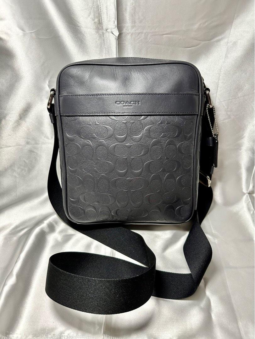 Charles flight bag in signature leather 2025