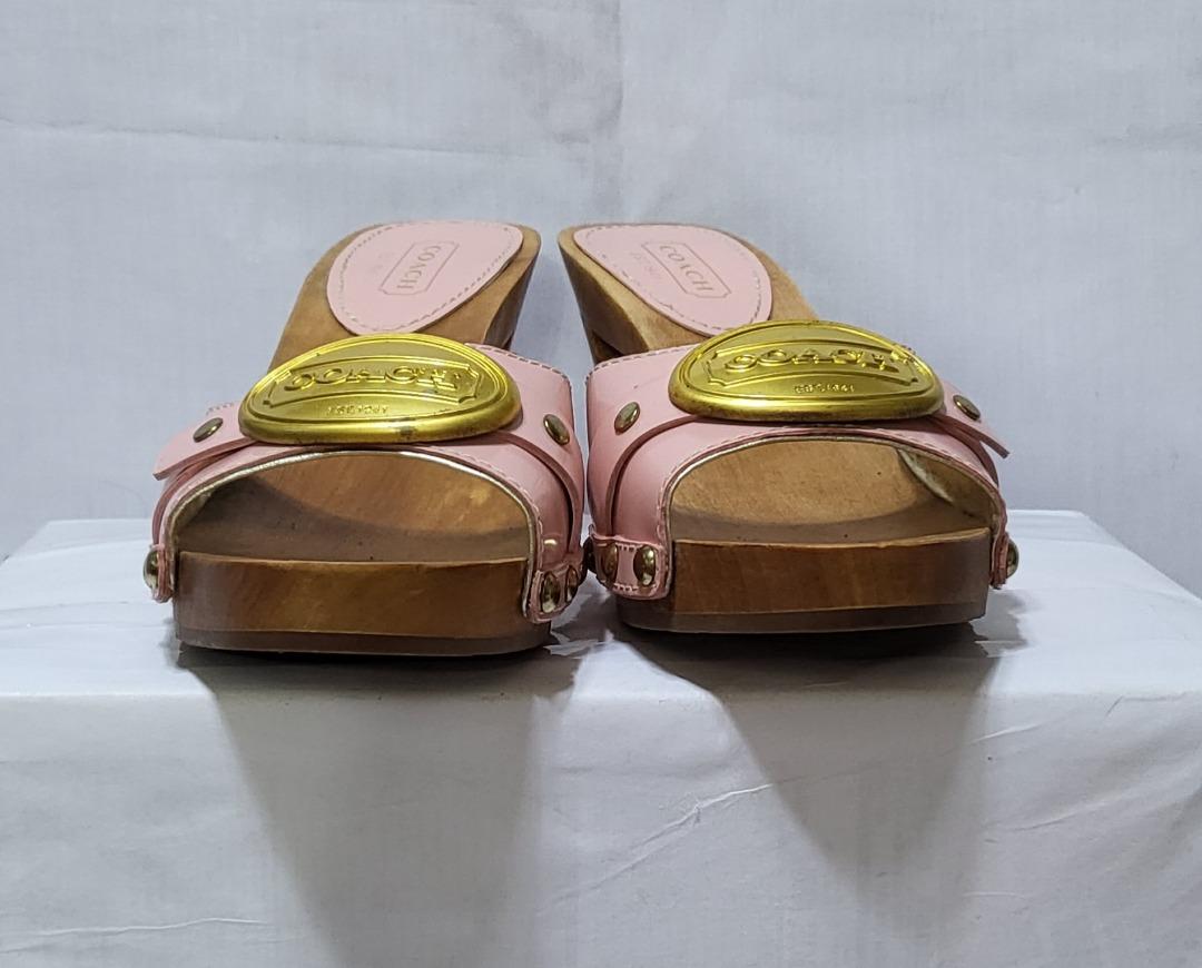 COACH Pink Woody Clogs Heels Size 7 M, Women's Fashion, Footwear, Heels on  Carousell