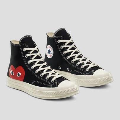 GRATIS ONGKIR Converse Play CDG Comme Des Garcons 70s Black White BNIB 100 Authentic
