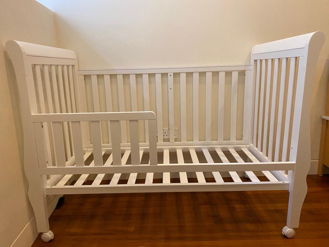 Convertible Baby Cot + Mattress, Furniture & Home Living, Furniture