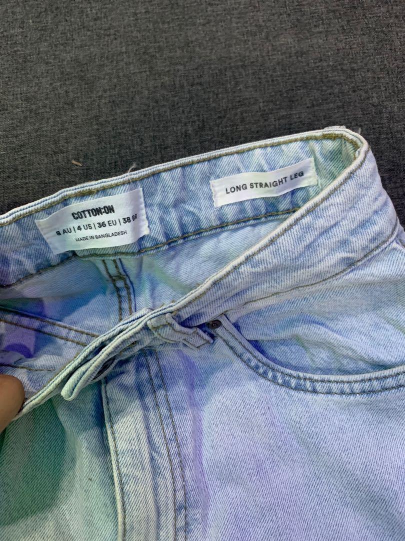 Cotton on straight pants (Category: Jeans) located in Rosales. Submitted by pressagly (Listing ID 1190981468, Image 2). Description: Cotton on straight pants Super nice neto ww Hindi ko lang kasya Size 26-27.