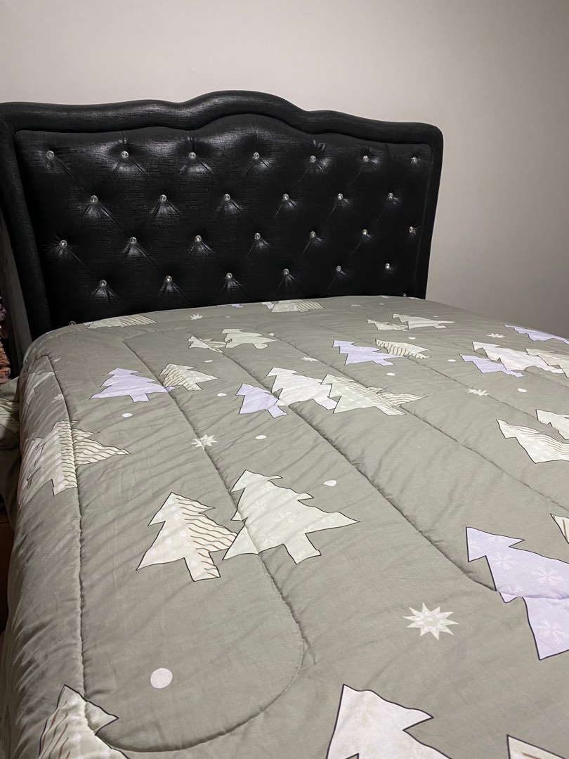 Diamond Headboard Bed Frame, Furniture & Home Living, Furniture, Bed