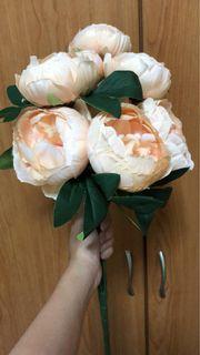 Faux flower bouquet