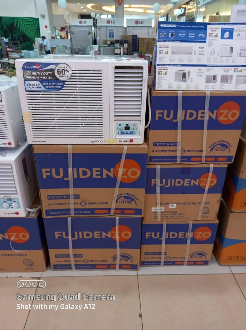 Fujidenzo Aircon Windowtype Inverter Grade ( Brand New ), TV & Home