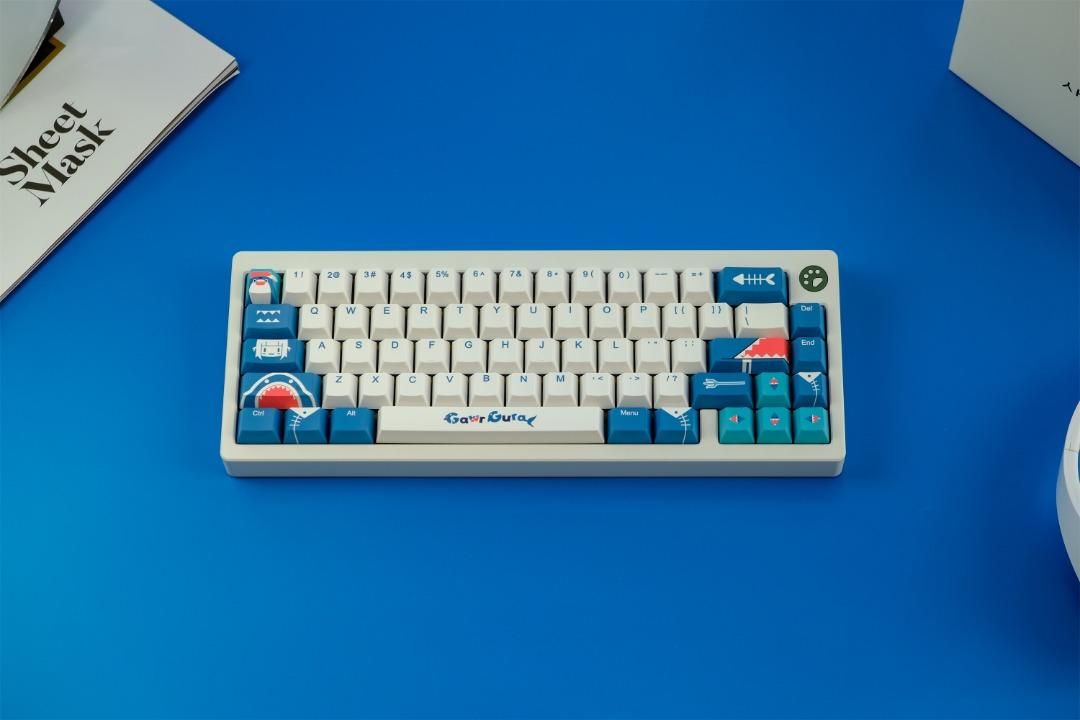 SG Local Stock] Gawr Gura Keycaps | 134 Keys | Cherry Profile 