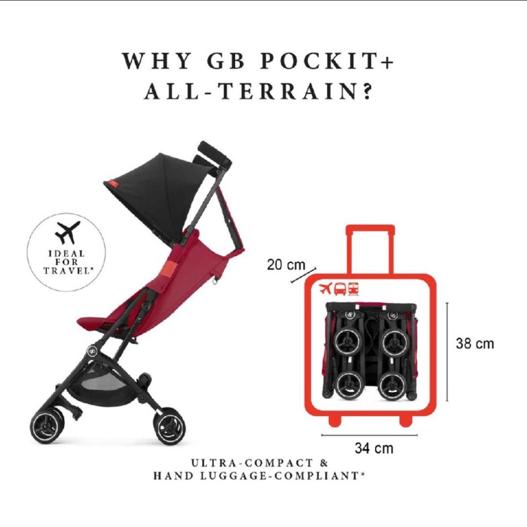 GB Pockit + Plus All Terrain Future Perfect Compact Stroller with Carry