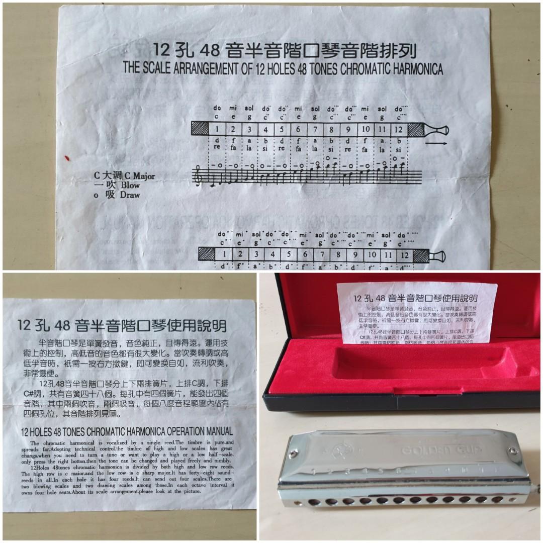 Golden Cup Chromatic Harmonica, Commemoration Card 1997.7.1 Hongkong