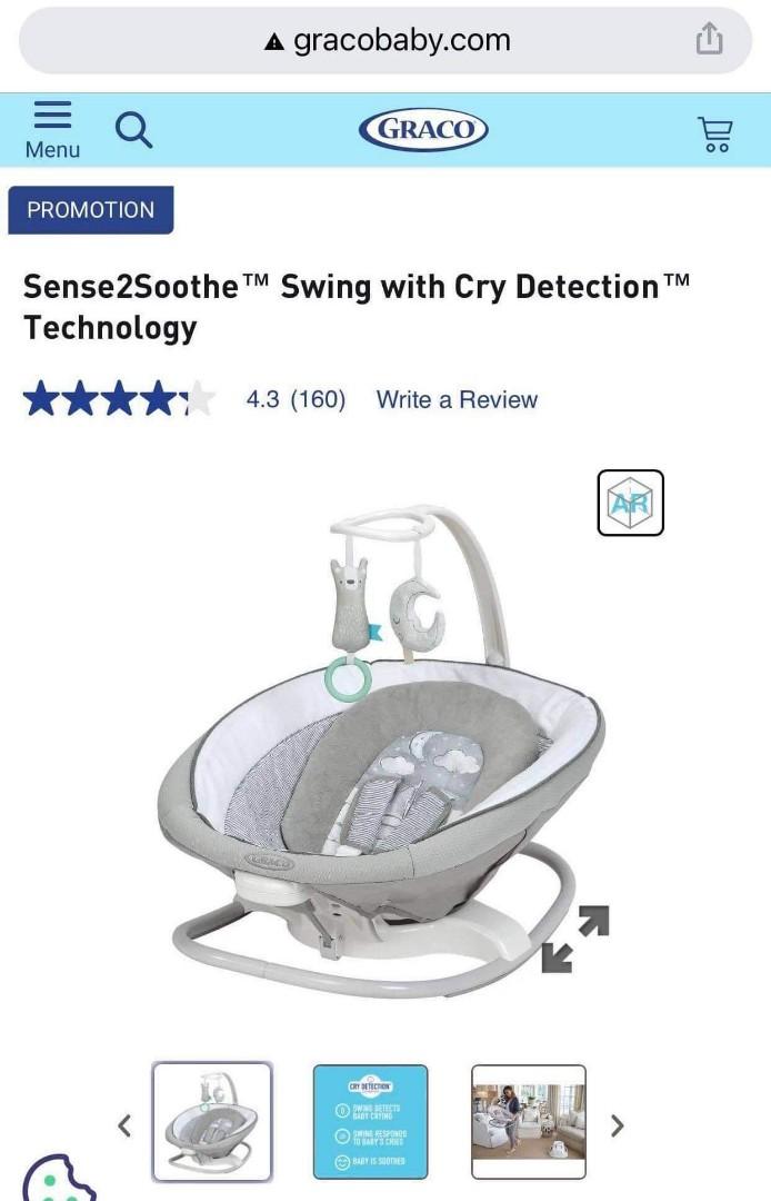 Graco Sense2Soothe Swing with Cry Detection, Babies & Kids, Baby