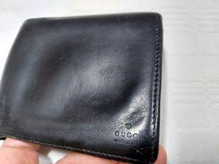 Gucci 131927 Mens Black Bi fold Wallet