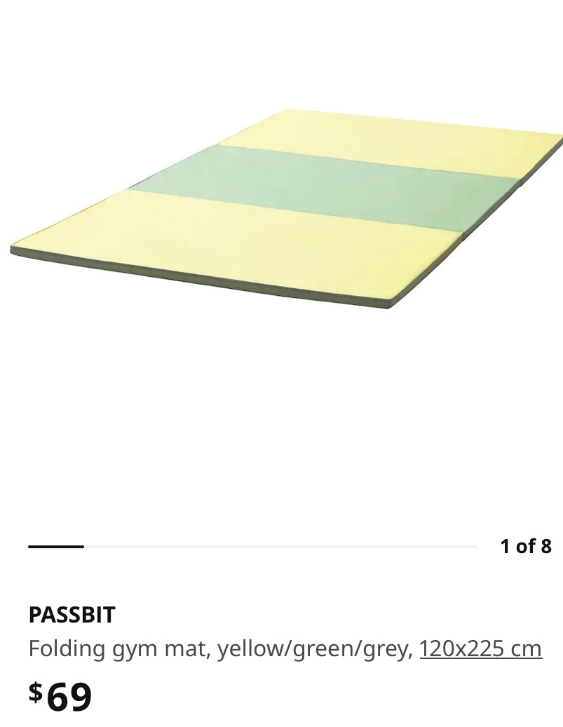 Gym Mat Ikea, Sports Equipment, Exercise & Fitness, Exercise Mats on