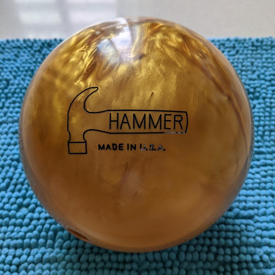 Hammer Black Widow Gold bowling ball 11lbs, Sports Equipment, Sports