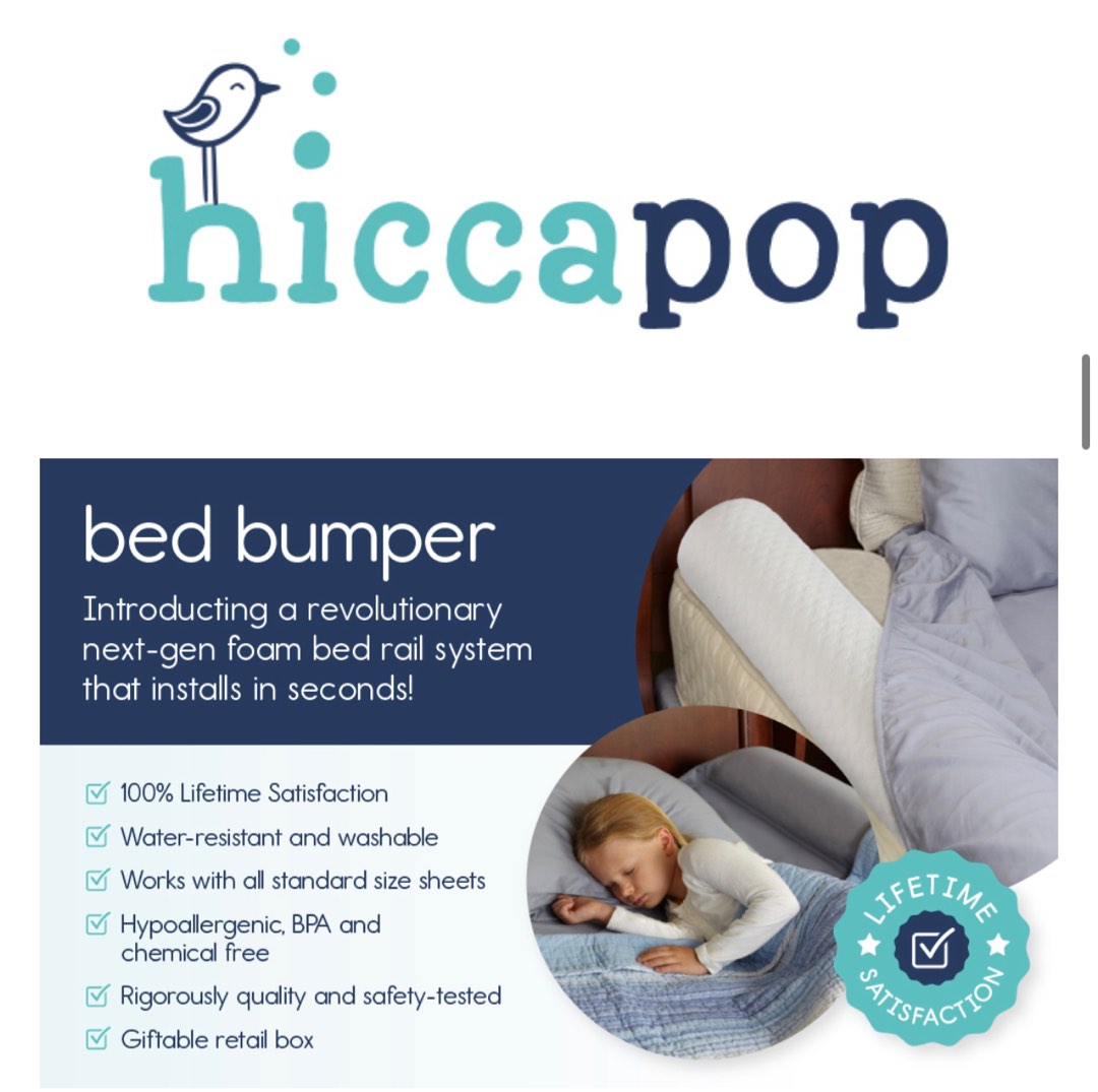 Hiccapop Foam Bed Bumpers for Toddlers Toddler Bed Rails with
