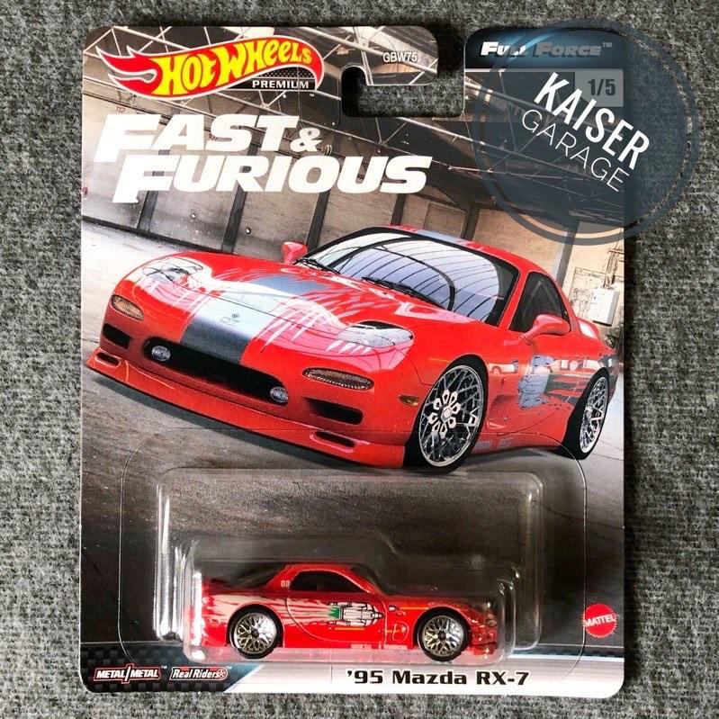 Hot Wheels Premium Car Culture '95 Mazda RX-7 Fast  Furious Full  Force, Hobbies  Toys, Toys  Games on Carousell